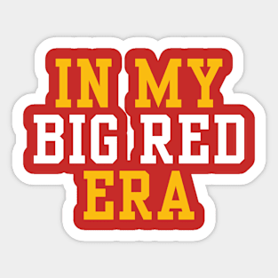 In my big red era Sticker